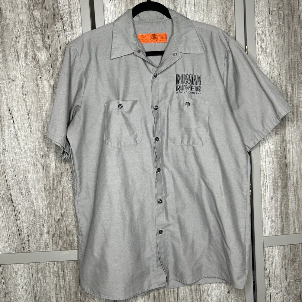 Russian River Brewery Shirt Sz L Work Uniform